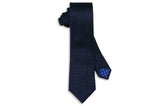 Navy Pin Dots Silk Skinny Tie