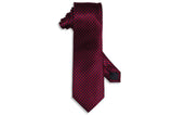 Navy Red Silk Tie