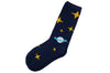 Navy Space Socks Men's Socks