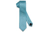 Ocean Blue Dotted Silk Skinny Tie