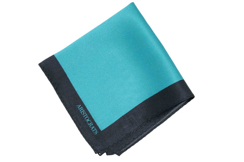 Ocean Blue Silk Pocket Sqare