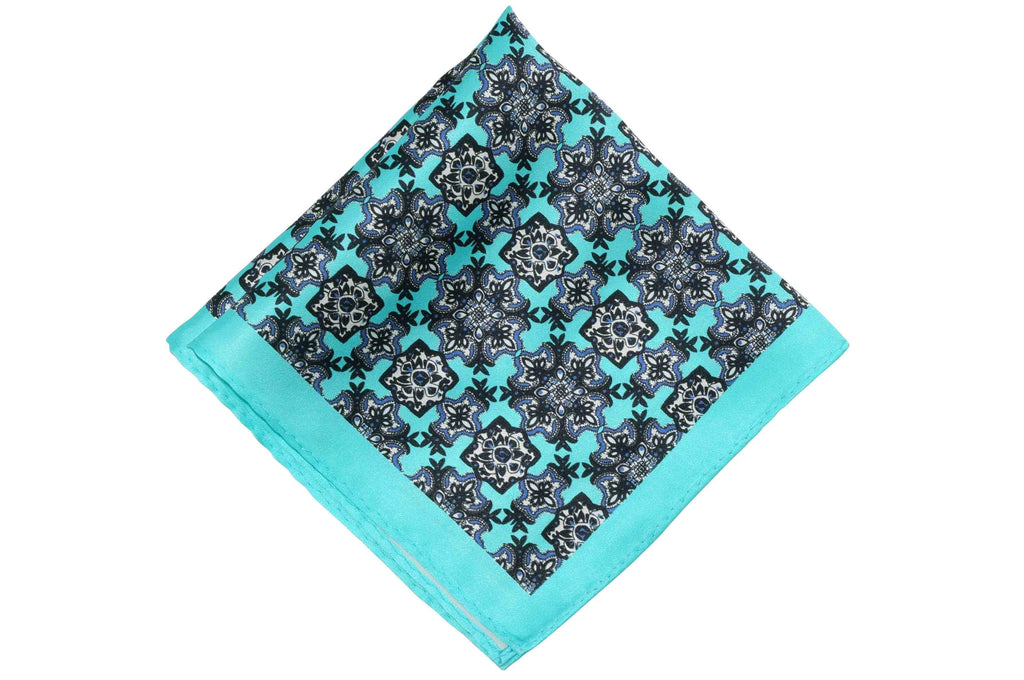 Ocean Trap Silk Pocket Square