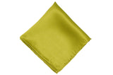 Olive Green Silk Pocket Square