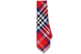 Oliver Plaid Red Cotton Tie