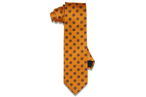 Orange Bloom Silk Tie