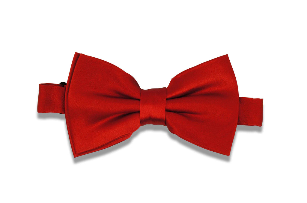 Oscar Red Silk Bow Tie (pre-tied)