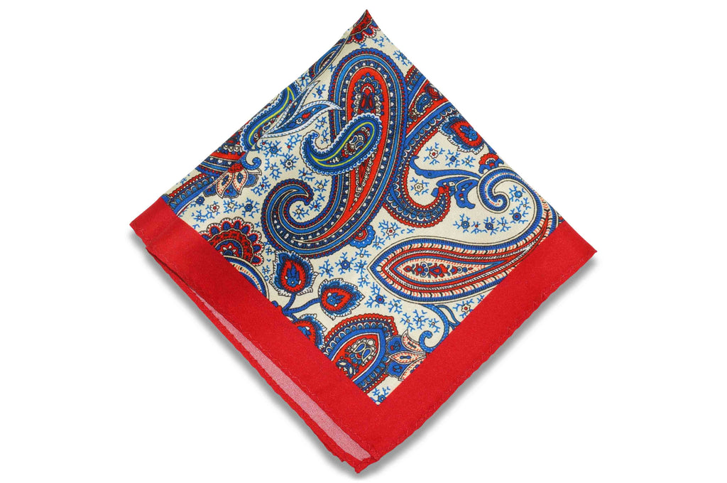 Paisley Made Silk Pocket Square