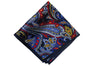 Paisley Storm Silk Pocket Square