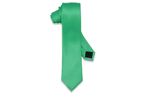 Parakeet Green Skinny Tie
