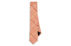 Peach Boxed Cotton Skinny Tie