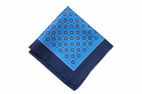 Pevensey Blue Silk Pocket Square