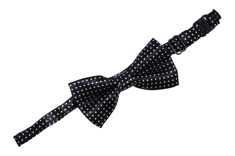 Black Pin Dot Bow Tie (Boys)