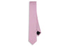 Pink Diagonal Stripes Cotton Skinny Tie