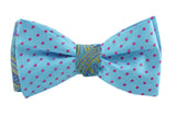 Pink Dot Patterned Silk Bow Tie (self-tie)