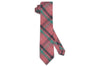 Pink Framed Cotton Skinny Tie