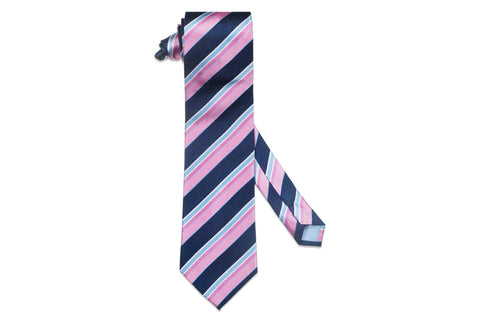 Pink Lanes Silk Tie