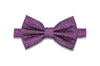 Pink Purple Silk Bow Tie (pre-tied)