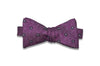 Pink Purple Silk Bow Tie (self-tie)