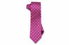 Pink Star Flower Silk Tie