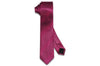 Pink Text Stripe Silk Skinny Tie