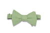 Pistachio Green Cotton Bow Tie (self-tie)