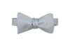 Platinum Blue Silk Bow Tie (self-tie)