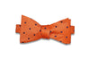 Pumpkin Dots Silk Bow Tie (self-tie)