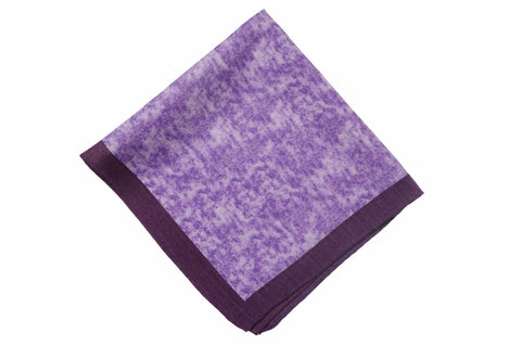 Purbeck Purple Wool Pocket Square