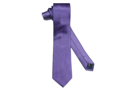 Purple Circle Silk Skinny Tie