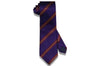 Purple Class Stripes Silk Tie