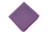 Purple Flowers Silk Pocket Square