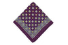 Purple Glow Silk Pocket Square