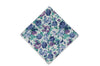 Purple Green Floral Cotton Pocket Square