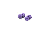 Purple Knotted Cufflinks