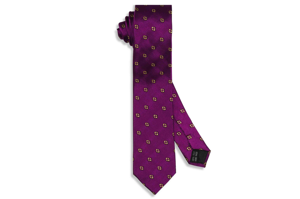 Purple Maid Silk Skinny Tie