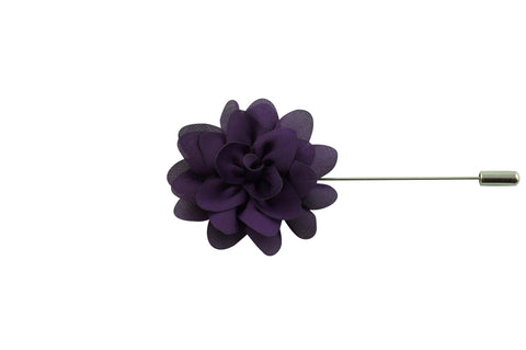 Purple Petal Lapel Flower