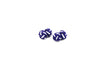 Purple White Knotted Cufflinks