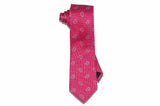 Raspberry Paisley Silk Tie