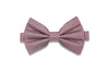 Red White Gingham Silk Bow Tie (pre-tied)