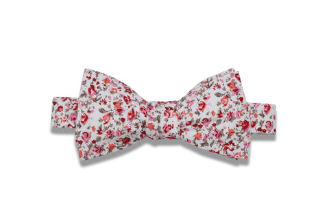 Rose Flowers Cotton Bow Tie  (pre-tied)