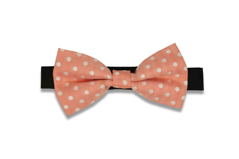 Rose Peach Bow Tie (PRE-TIED)