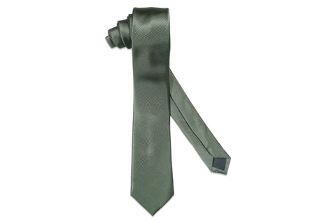 Sage Green Texture Skinny Tie