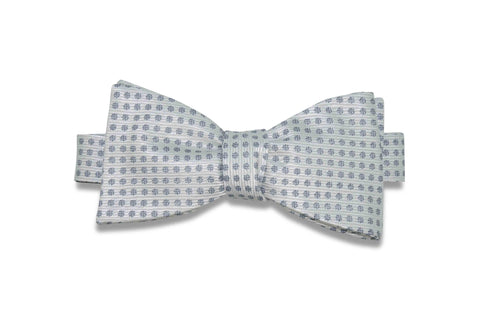 Silver Craze Silk Bow Tie (self-tie)