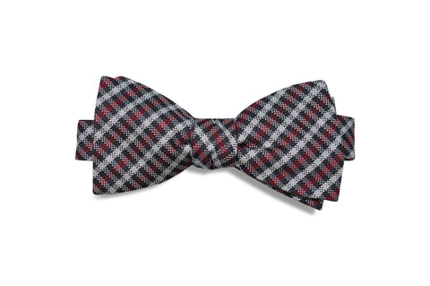 Silver Fade Silk Bow Tie (self-tie)