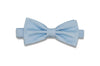Sky Blue Waves Linen Bow Tie (Pre-Tied)
