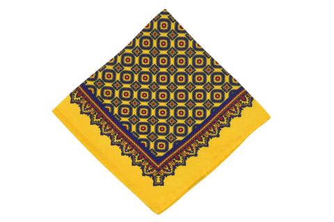 Sunny Blues Silk Pocket Square