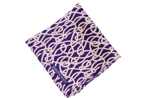 Tangled Ropes Silk Pocket Square