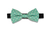 Teal Dotted Bow Tie (PRE-TIED)