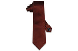 Text Orange Silk Tie