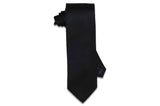Textured Black Silk Tie